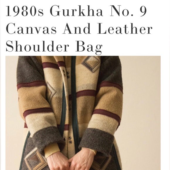 Beautiful 1980s No. 9 Gurkha canvas “Runabout” satchel Marley Hodgson - Picture 2 of 12